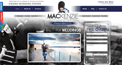 Desktop Screenshot of mackenziebagpiping.com